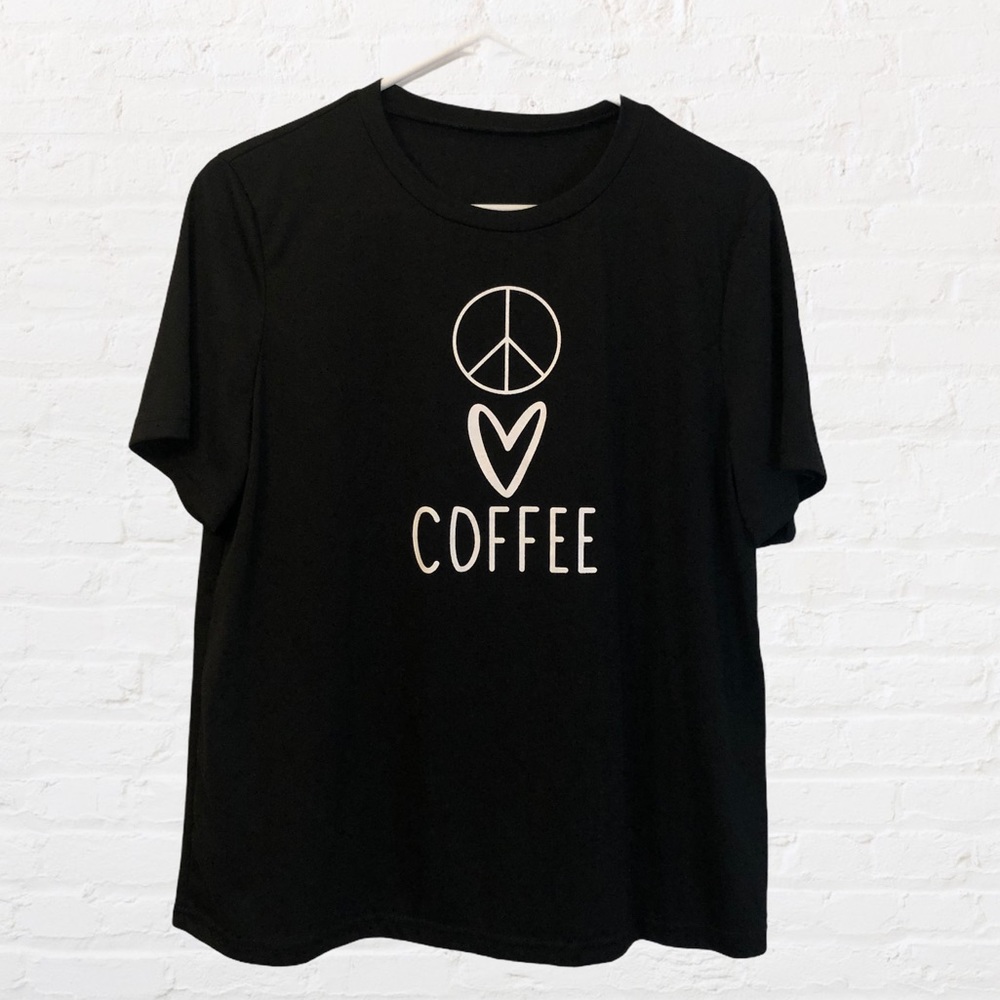 Coffe graphic T-shirt black size Xl M-134